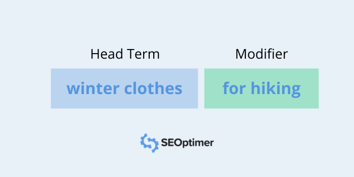 head terms and modifiers